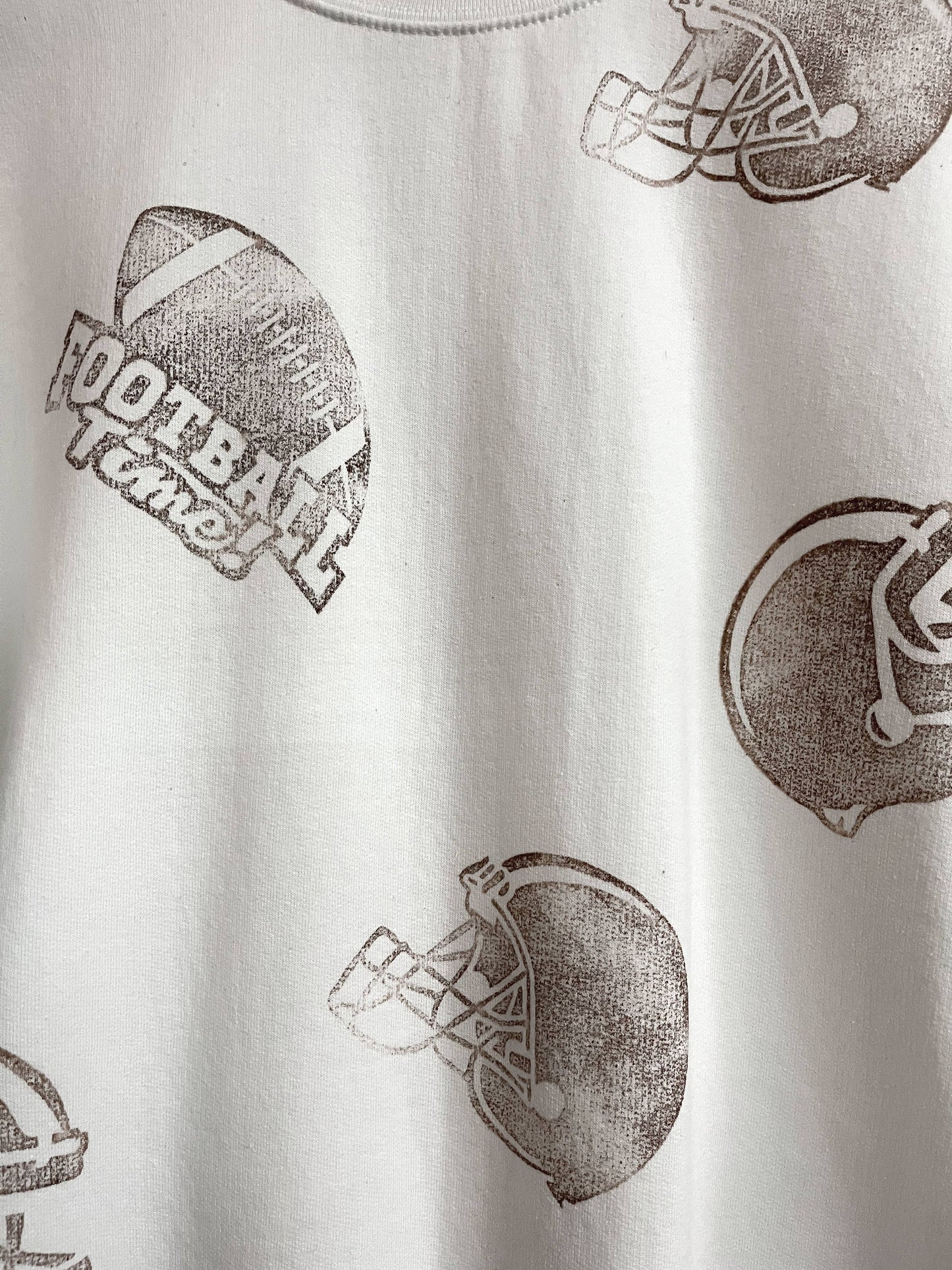 All-over Hand Stamped - FOOTBALL