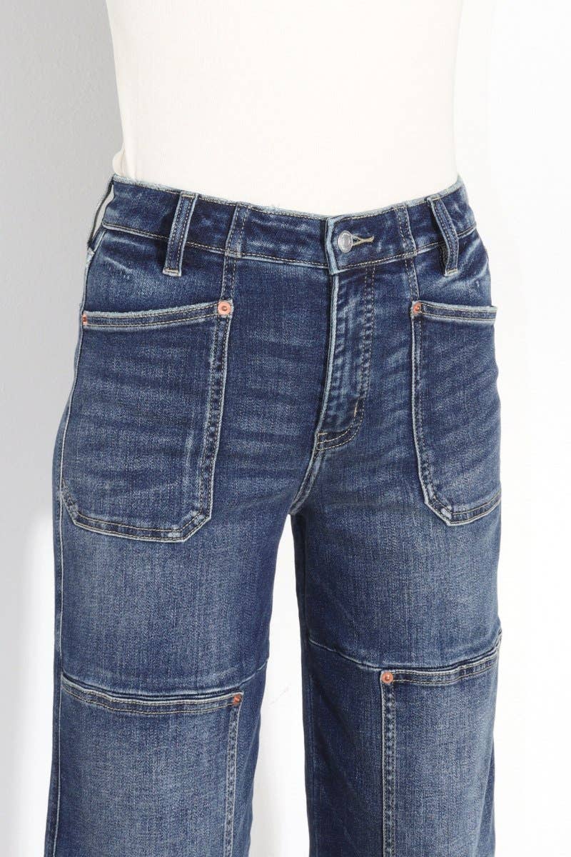 HIGH RISE RELAXED WIDE LEG JEANS