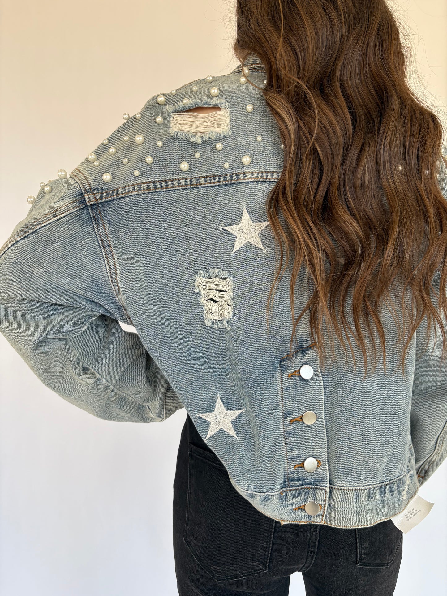 Star Pearl Jean Jacket