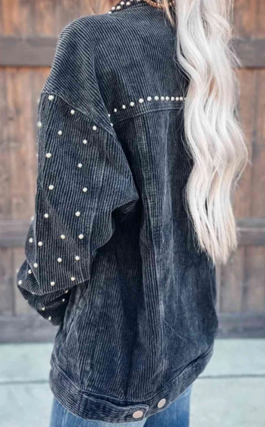 Studded Button Down Jacket