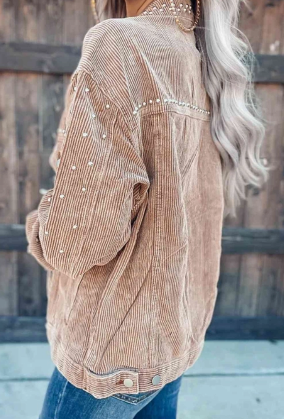 Studded Button Down Jacket