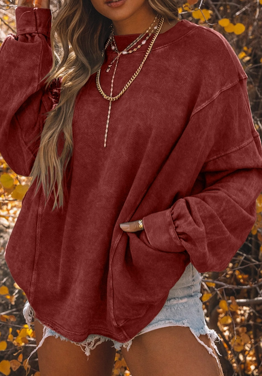 Twist Back Oversized Sweater