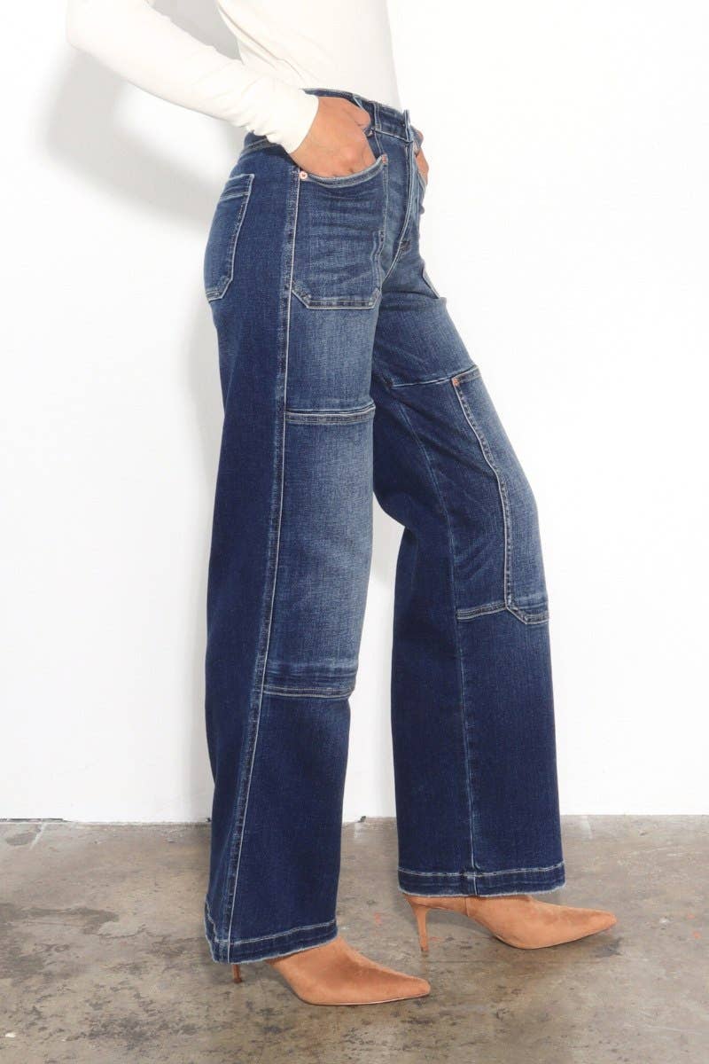 HIGH RISE RELAXED WIDE LEG JEANS