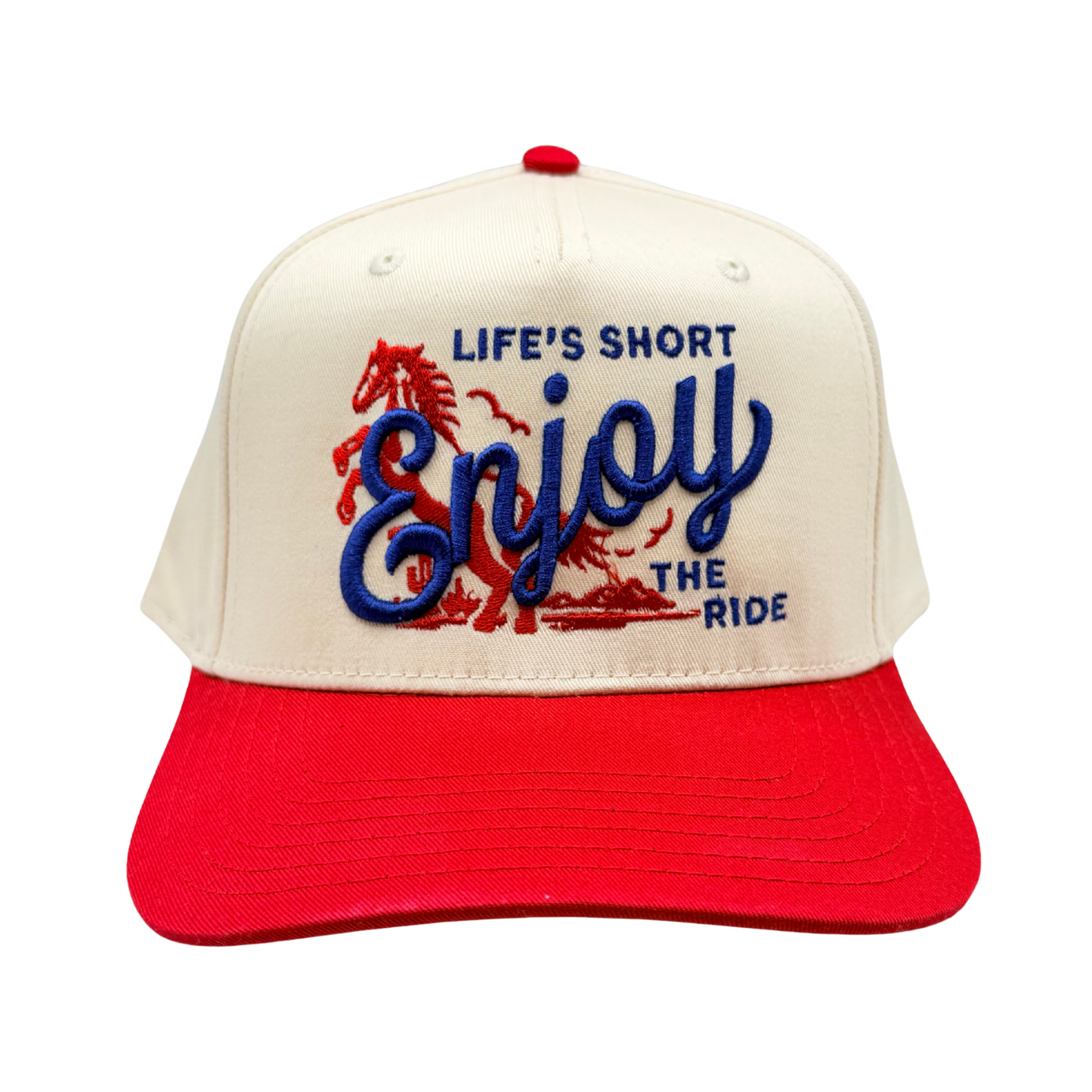 Life’s short, enjoy the ride Trucker hat