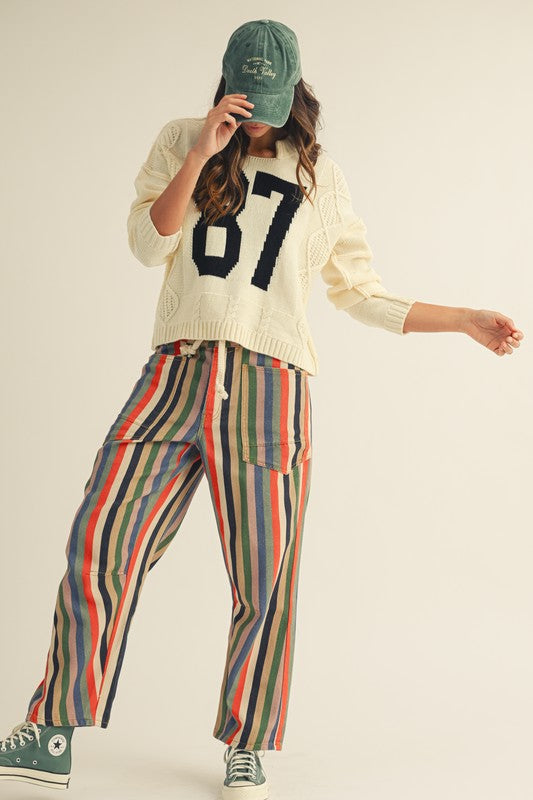 Vintage Numbering 87 Sweater