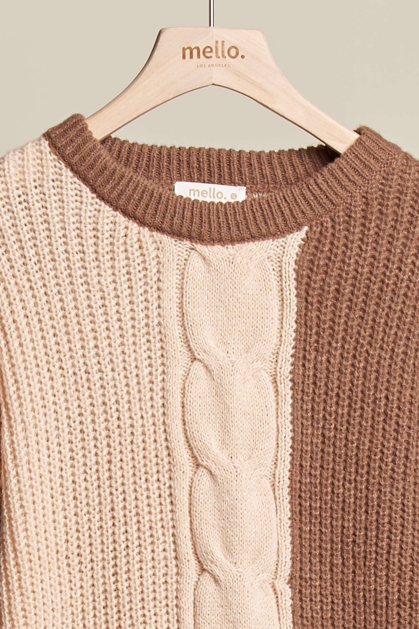 Leopard Denim Sleeve Sweater