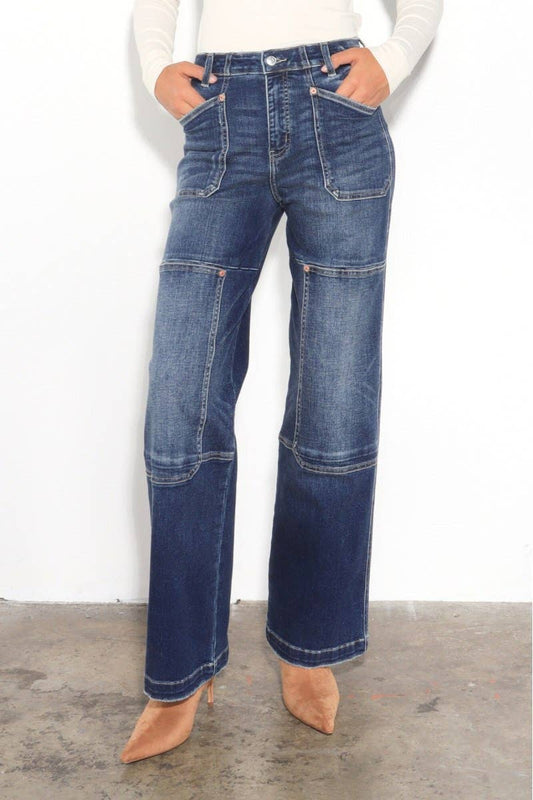 HIGH RISE RELAXED WIDE LEG JEANS