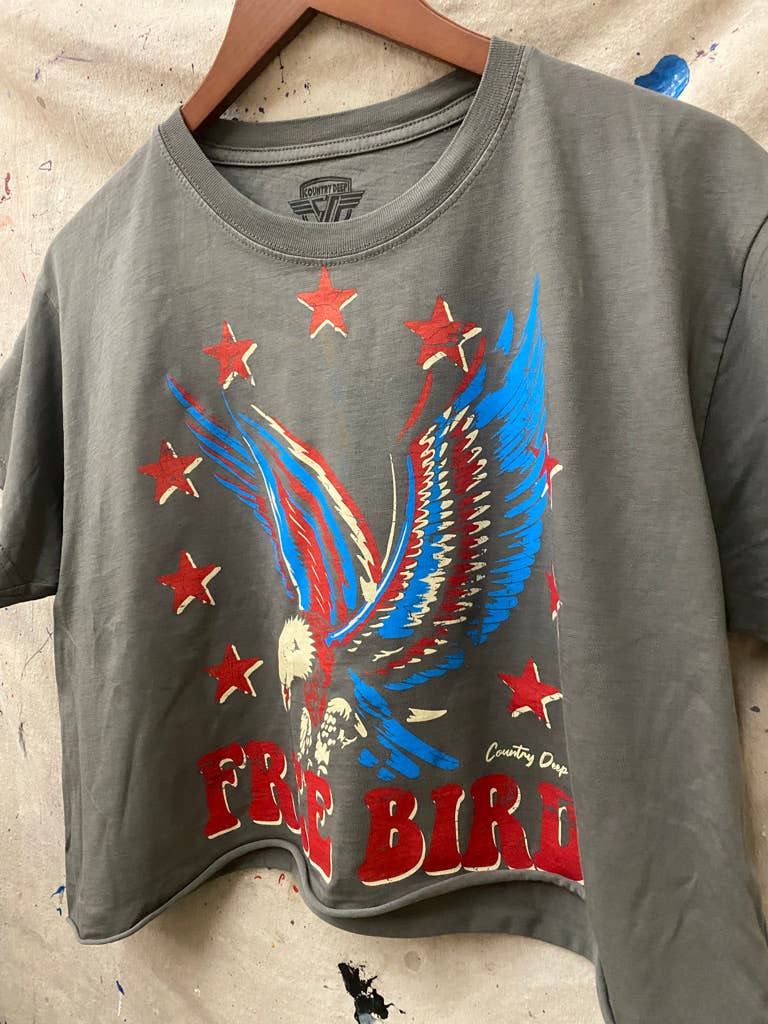 Free Bird 22 Vintage Relaxed Crop T-shirt