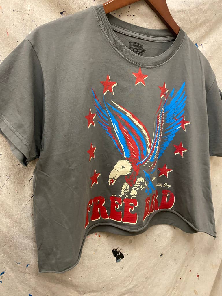 Free Bird 22 Vintage Relaxed Crop T-shirt