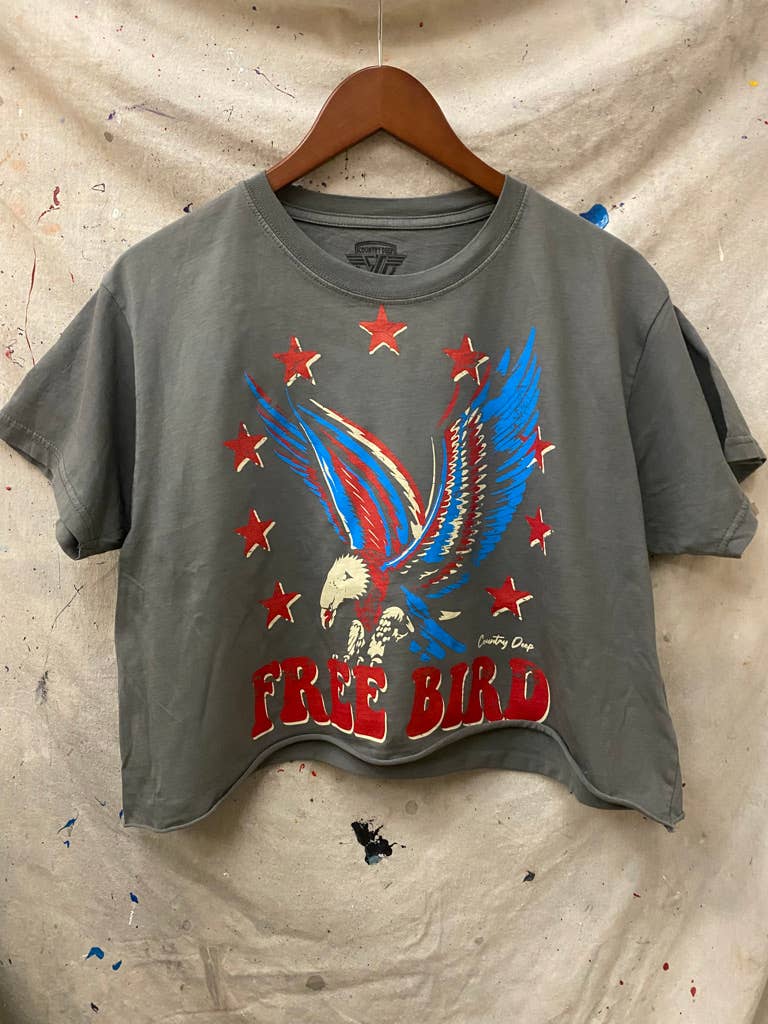 Free Bird 22 Vintage Relaxed Crop T-shirt