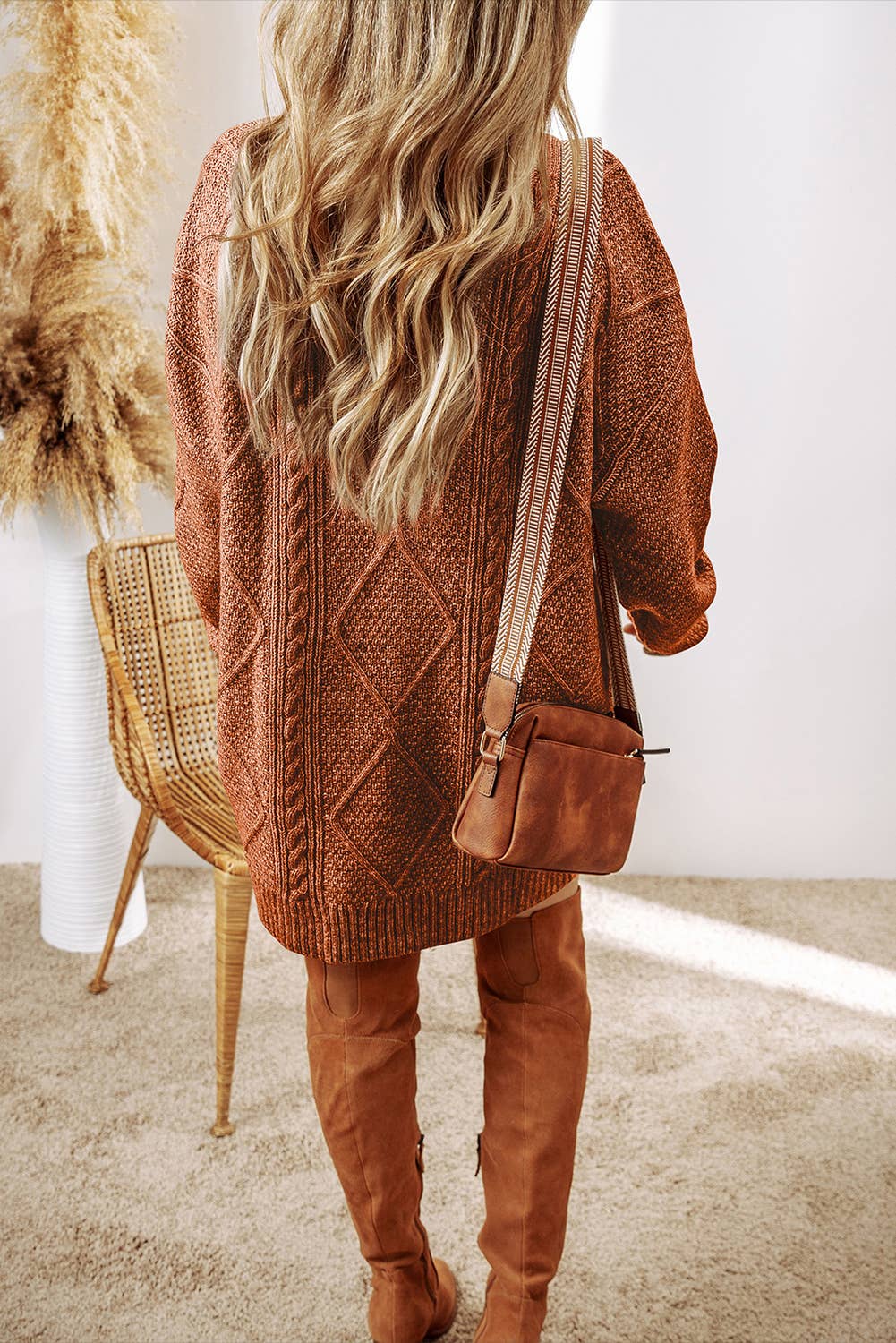 Loose Fit Sweater Dress