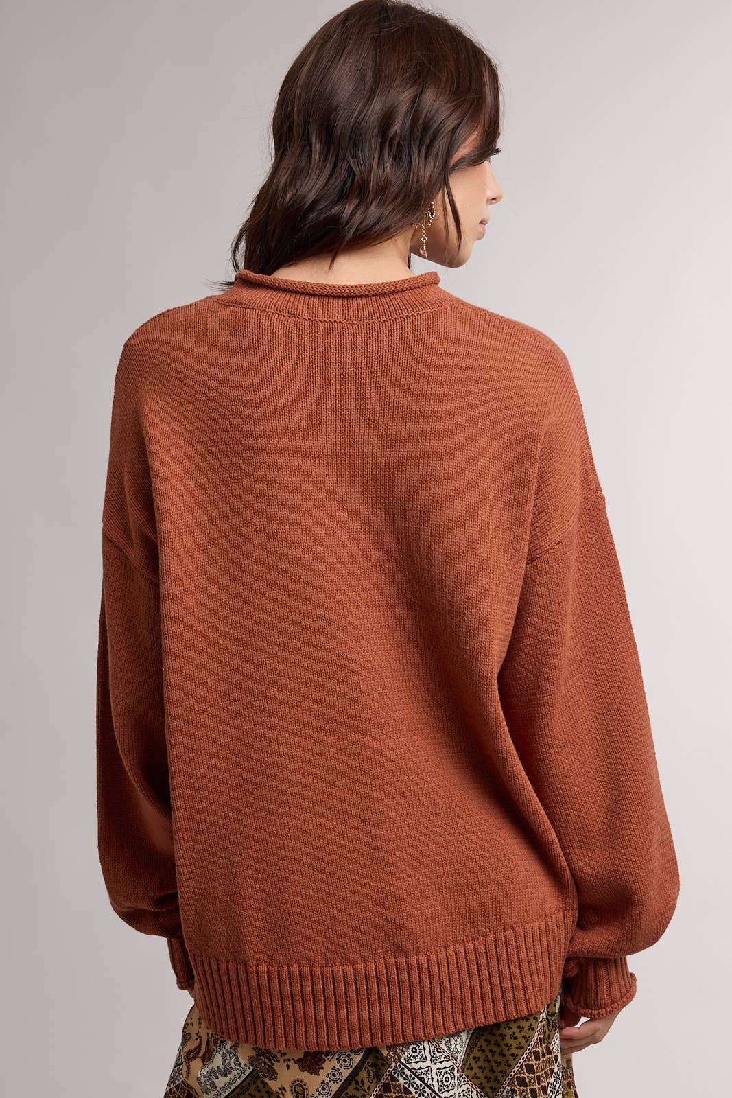 RODEO COWBOY WESTERN GRAPHIC SWEATER
