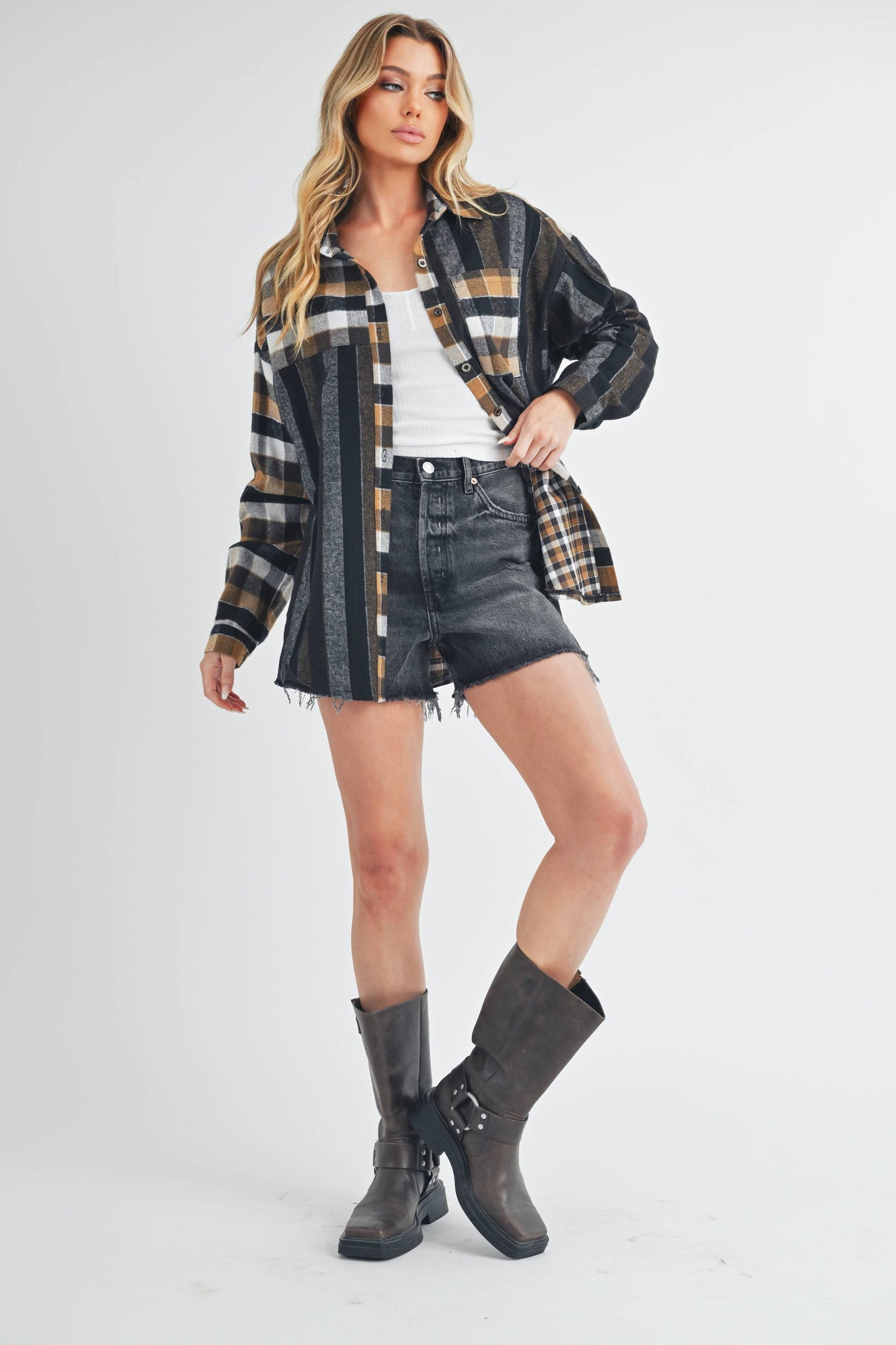 Block Plaid Flannel