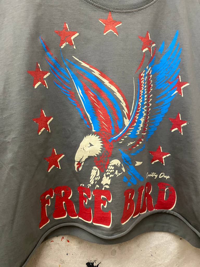 Free Bird 22 Vintage Relaxed Crop T-shirt